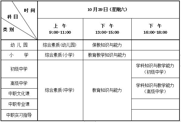 河北省2022年下半年中小学教师资格考试（笔试）公告